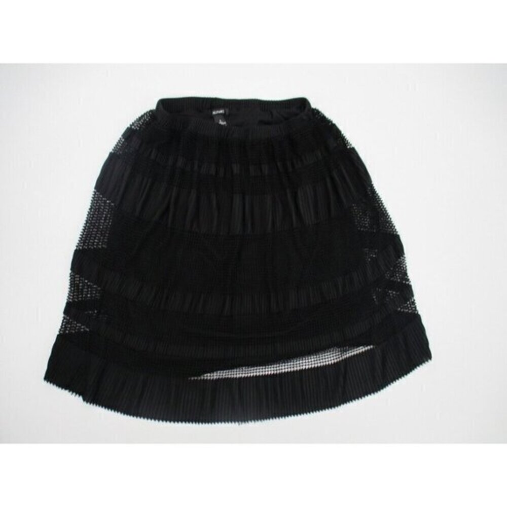 Alfani Womens Skirt Small Black Pull On Stretchy Lined Casual Preppy Short